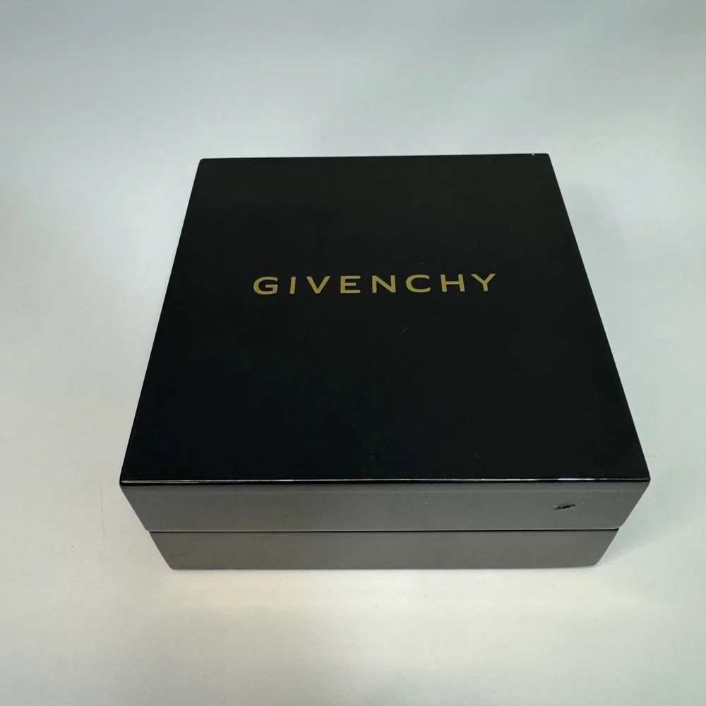 GIVENCHY Silver-Tone Scatter Cluster Blue Drop Earrings - Picture 3 of 5